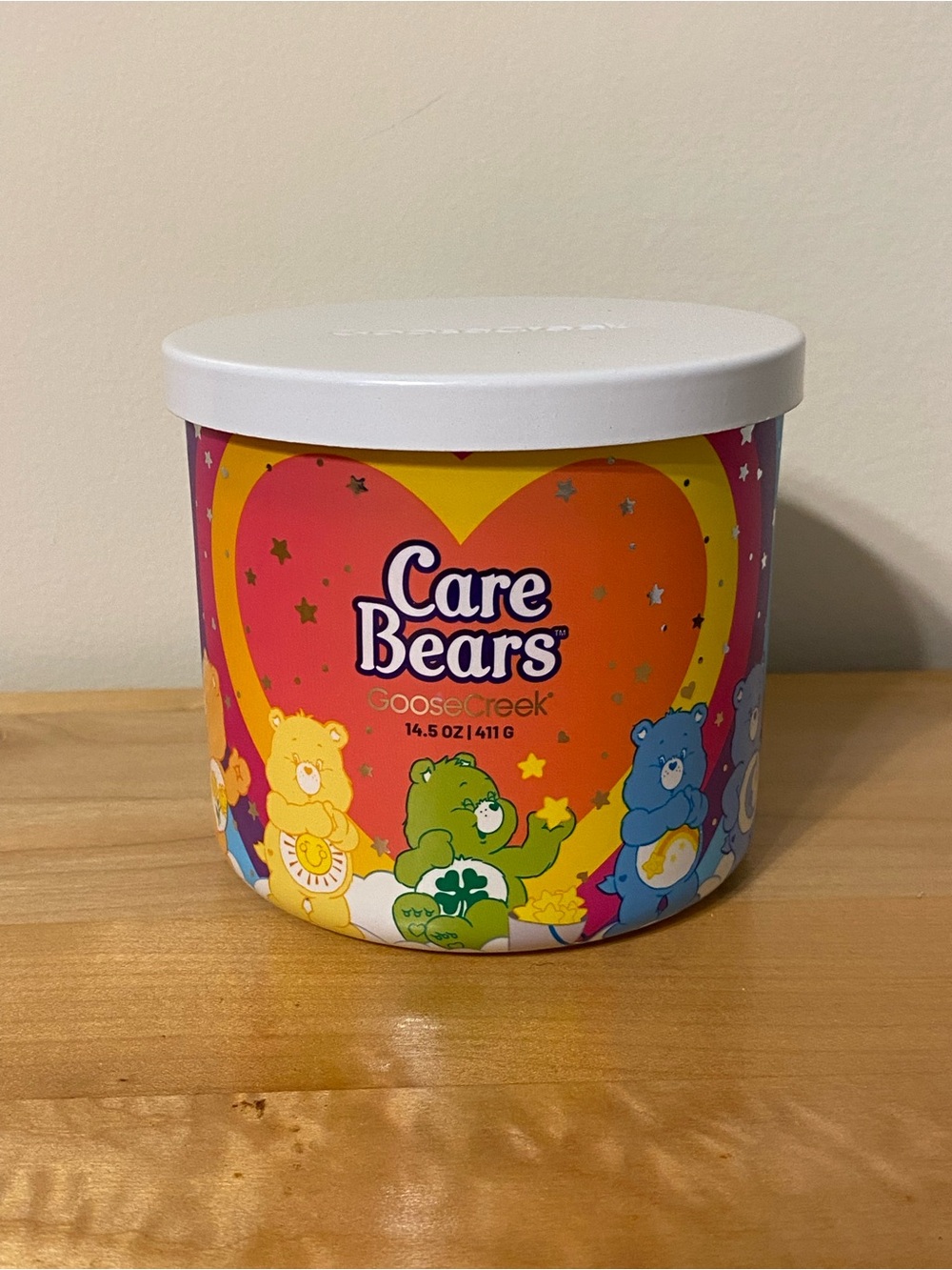 Goose Creek Candle CARE BEARS 14.5 Oz Triple Wick Candle CARE FOR EVERYONE